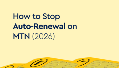 Stop Auto-renewal on MTN