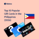 popular gift cards in the Philippines