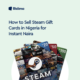sell Steam gift cards in Nigeria