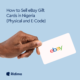 sell eBay gift cards in Nigeria