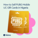 sell PUBG Mobile UC gift cards