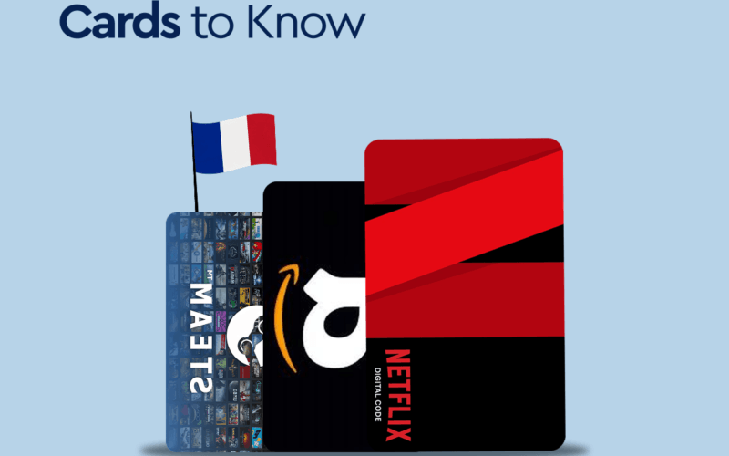 Popular French gift card
